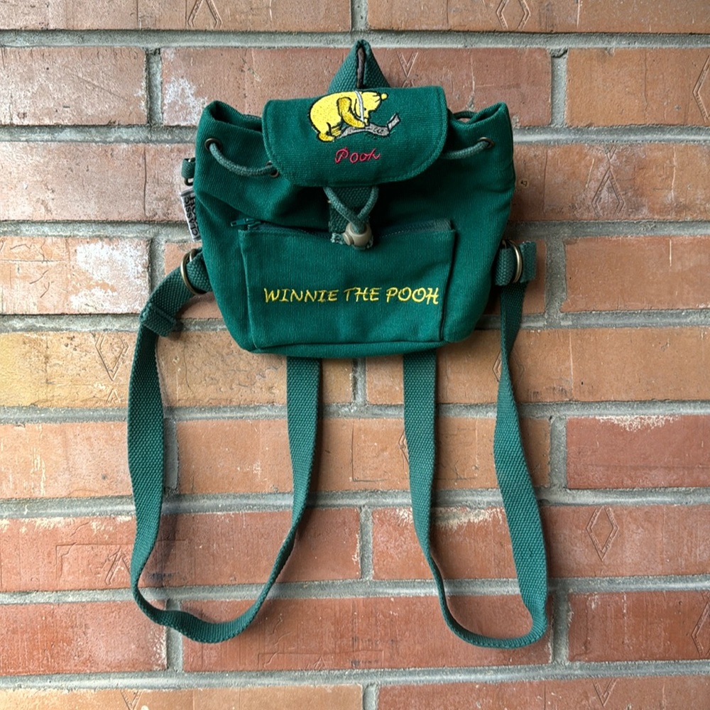 Vintage Winnie The Pooh Classic Pooh Bag / Green